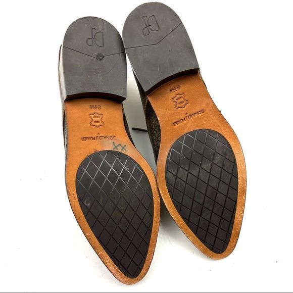 🍄Donald J. Pliner Gea distressed brown leather lace up cap toe oxfords size 8.5 - Picture 6 of 7